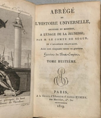 Abrege de l histoire universelle - M. Le Comte de Segur foto