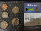 Seria completata monede - The Bahamas , 5 monede