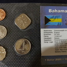 Seria completata monede - The Bahamas , 5 monede