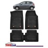 Covorase Auto TeamCar&reg; Tip Tavita Compatibile Citroen C3 II (2009-2016) Negru Material Rezistent, Cauciuc