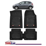 Covorase Auto TeamCar&reg; Tip Tavita Compatibile Citroen C3 II (2009-2016) Negru Material Rezistent, Cauciuc