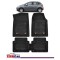 Covorase Auto TeamCar&reg; Tip Tavita Compatibile Citroen C3 II (2009-2016) Negru Material Rezistent