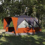 vidaXL Tent Cabină cu acoperiș Gri și Portocalie 400 x 350 x 212 cm 42004028