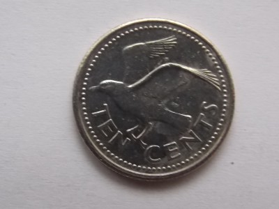 10 cents 1996 BARBADOS foto
