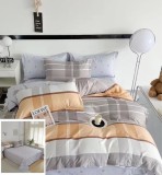 Lenjerie Pat Max Sf154, Bumbac, 4 Piese, Fara Elastic, Alb, Bej, Gri, Portocaliu