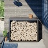 VidaXL Rastel pentru lemne de foc, antracit, 100x40x80 cm, oțel