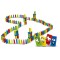 Jucarie societate Domino Mini, 100 piese, Multicolor, ATU-087069