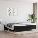 VidaXL Cadru de pat fără saltea, negru, 200x200 cm, textil