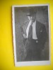 HOPCT 134 F DOMN CU PALARIE SI CRAVATA -FOTOGRAFIE VECHE TIP CP, Alb-Negru, Romania 1900 - 1950, Portrete