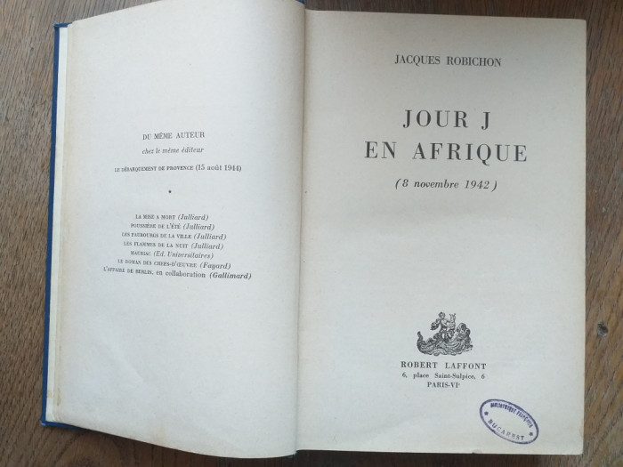 Jacques Robichon- Jour J en Afrique, 1964