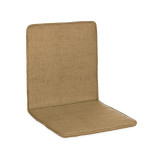 Perna pentru scaun, 43x87 cm, cu spatar, Bej, Bumbac/Poliester, ATU-081030