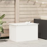 vidaXL Cutie de depozitare exterioară Alb 80 x 50.5 x 50 cm