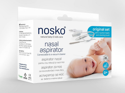 Nosko set aspirator nazal copii 0+ foto