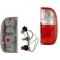Stop spate lampa Ford RANGER 07.2004-11.2006; partea Dreapta, cu suport becuri, rosu-alb, DEPO 231-1951R-AE