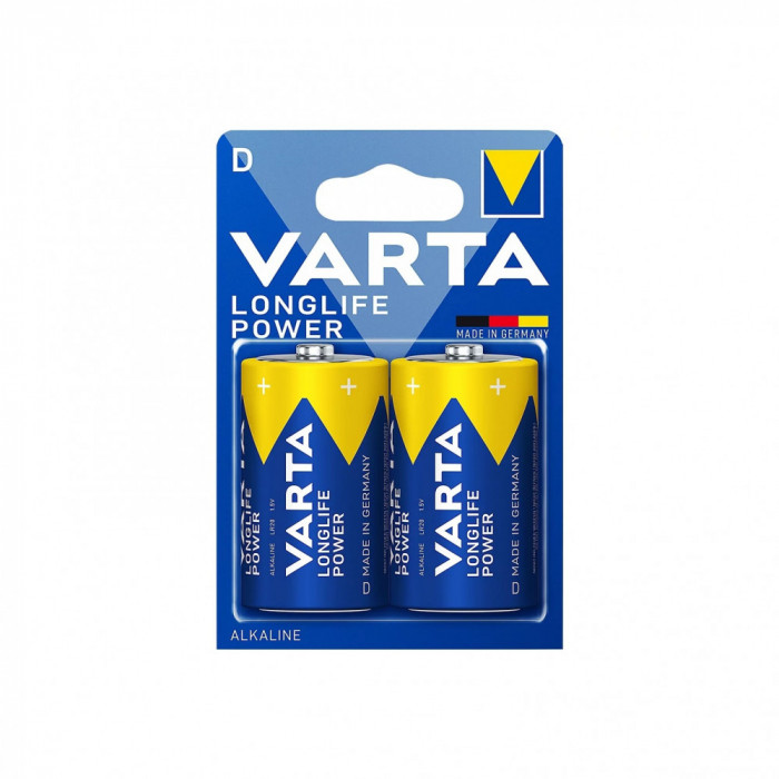 Baterie Varta LongLife Power LR20 1,5V Alcalina set 2 buc. Cod:4920 Automotive TrustedCars