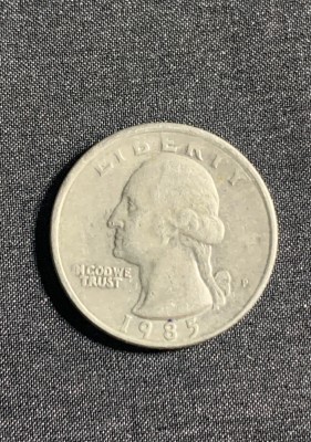 Moneda quarter dollar 1985 USA foto
