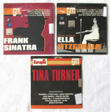 3 CD-uri &quot;Giants of Music: Frank Sinatra, Ella Fitzgerald, Tina Turner&quot;, 2003