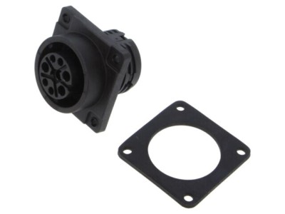 Conector circular BINDER 696 soclu mamă 8 pini 400V 25A IP67/IP69K foto