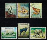 AJMAN 1972 - Animale salbatice / serie completa