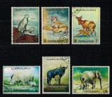 AJMAN 1972 - Animale salbatice / serie completa, Nestampilat