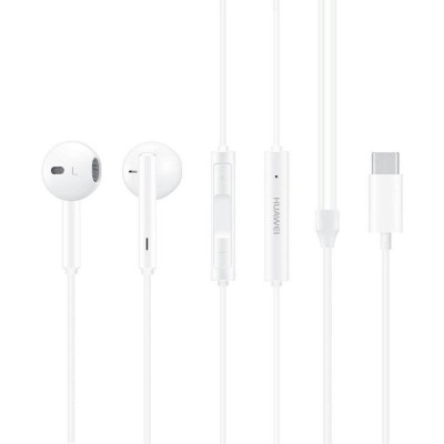 Handsfree (casti) Huawei CM33 55030088 USB Type-C, alb foto