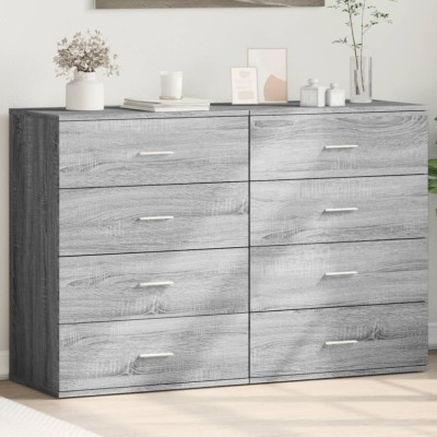 vidaXL Dulapuri, 2 buc., gri sonoma, 60x39x80 cm, lemn prelucrat 3276628 foto