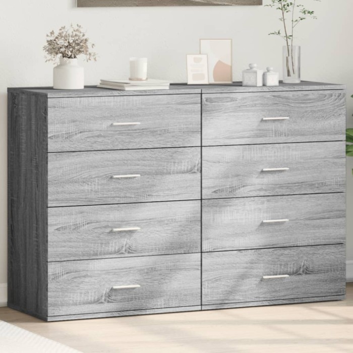 vidaXL Dulapuri, 2 buc., gri sonoma, 60x39x80 cm, lemn prelucrat 3276628