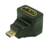 Adaptor micro HDMI tata - HDMI mama, la 90 grade - 126876