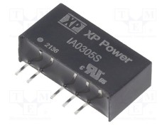 Convertor DC/DC 1W XP POWER 3.3VDC la 5VDC și -5VDC SIP
