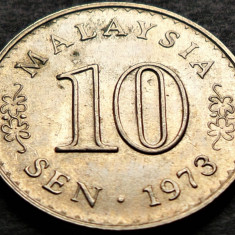 Moneda exotica 10 SEN - MALAEZIA, anul 1973 * cod 5360
