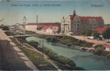 Timisoara. Vedere spre Begha, Iosefin cu Hotelul Splendid (circulata 1927)