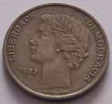 Portugalia , 25 escudos 1982 Liberdade Demoracia, Europa