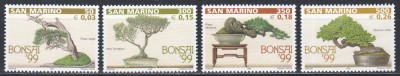 San Marino 1999 - Copaci - T&amp;acirc;rgul de Bonsai, MNH foto