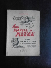 Nou manual de muzica pentru clasa I-a a gimnaziului unic - N. Buicliu foto