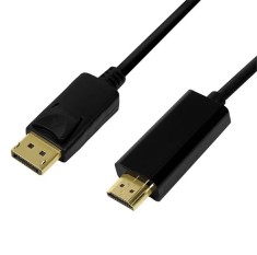 CABLU video LOGILINK, DisplayPort (T) la DisplayPort (T) 1.2, 3m,conectori auriti, rezolutie maxima 4K (3840 x 2160) la 60 Hz
