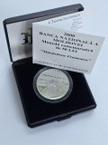 D2 MOLDOVA 50 lei 2000 /Manastirea FRUMOASA / argint .925 ,16.5 g / tiraj 1000 buc / in caseta originala ,certificat /proof