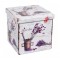 Taburete cu spatiu depozitare, Design, MDF/ Piele ecologica, 100 kg, 38 x 38, Lavanda New