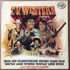 Great TV Western Themes Geoff Love His Orchestra disc vinyl lp muzica filme vg+