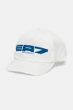 EA7 Emporio Armani șapcă de baseball din bumbac culoarea alb, cu imprimeu, AF13644.7X000053