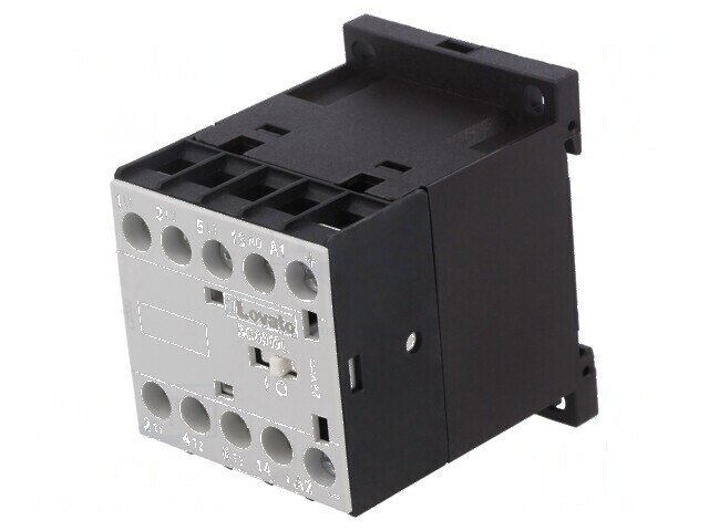 Contactor cu 3 poli și 3 contacte auxiliare NO 24VDC 9A BG