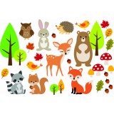 Sticker camera bebe - Animale din padure