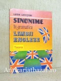 Sinonime in gramatica limbii engleze - Leon Levitchi