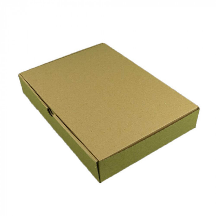 Set 100 Cutii pentru Prajituri, 170x130x100 mm, Tip T4, cu Autoformare, Carton Natur