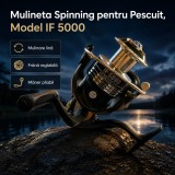 Mulineta Spinning pentru Pescuit, Model IF 5000