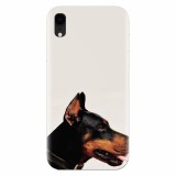 Husa silicon pentru Apple Iphone XR, Doberman