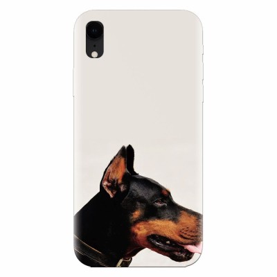 Husa silicon pentru Apple Iphone XR, Doberman foto