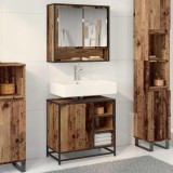 vidaXL Set de mobilier pentru baie 2 pcs Lemn Vechi Lemn compozit 3402554