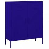 vidaXL Dulap de depozitare, bleumarin, 80x35x101,5 cm, oțel