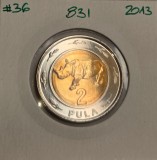 831 Botswana 2 Pula 2013 KM#36