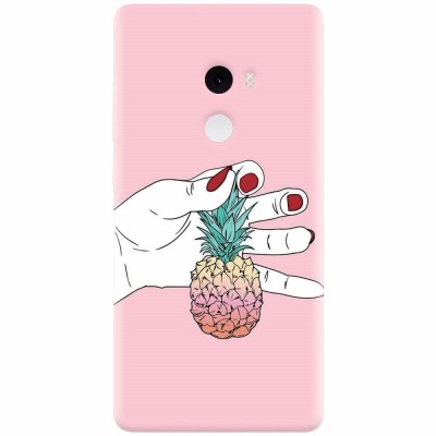Husa silicon pentru Xiaomi Mi Mix 2, Rainbow Pinepple foto